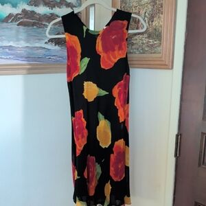 Cache Y2K Dress with Bold Floral Print
